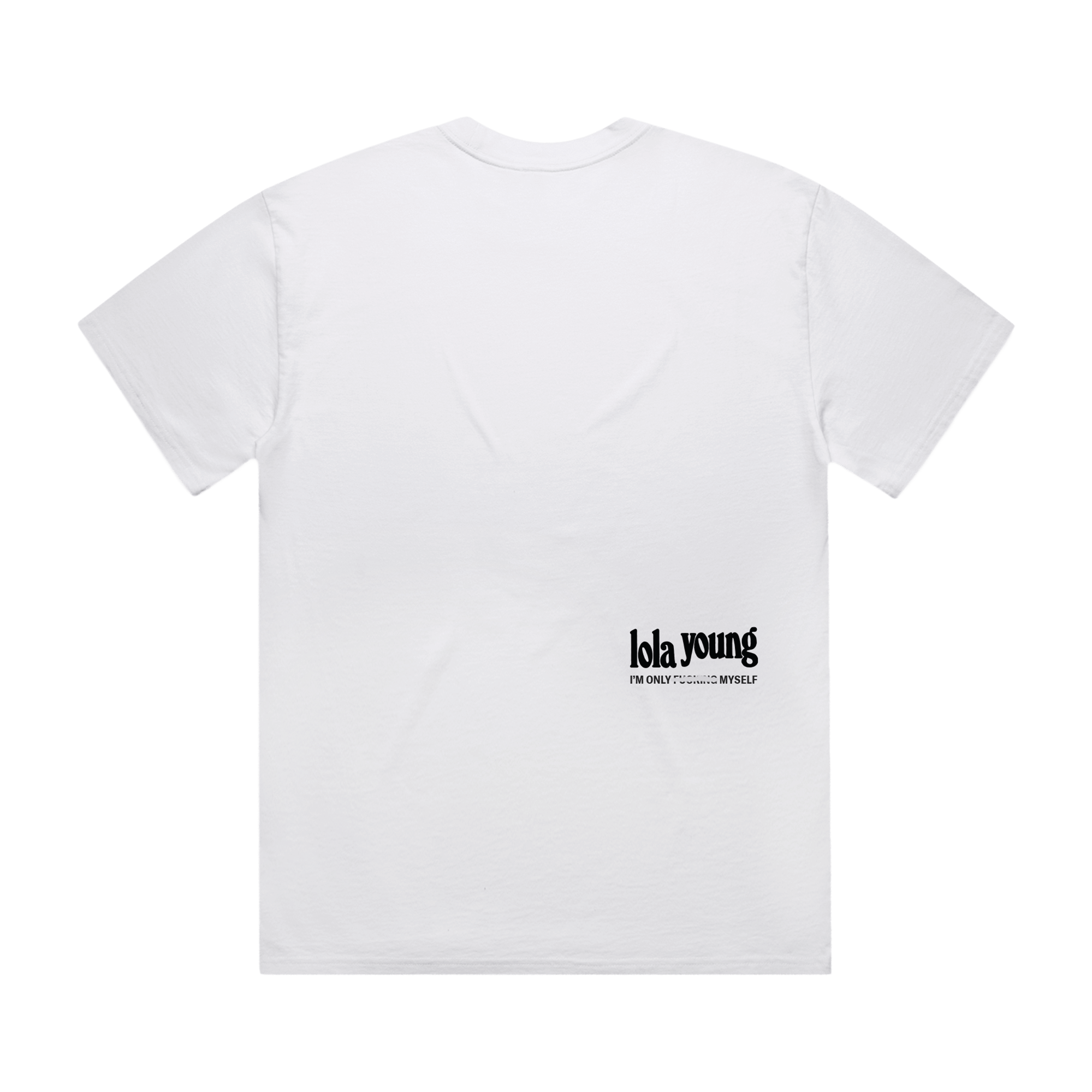 Lola Young BUNDLE: I'm Only F**king Myself: The Basic B*tch Edition (Nude Pink Vinyl LP) + White Doll Print T-Shirt Nude Pink LP [The Basic B*tch Edition] + T-Shirt 414346
