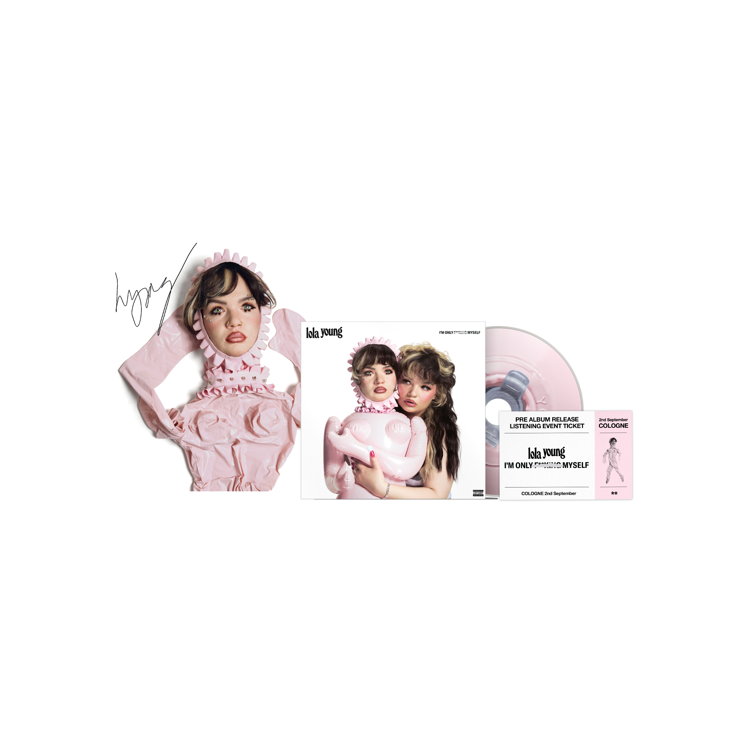 Lola Young I'm Only F**king Myself: The Basic B*tch Edition CD + Signed Art Card & Ticket CD + Signed Art Card & Ticket 418710